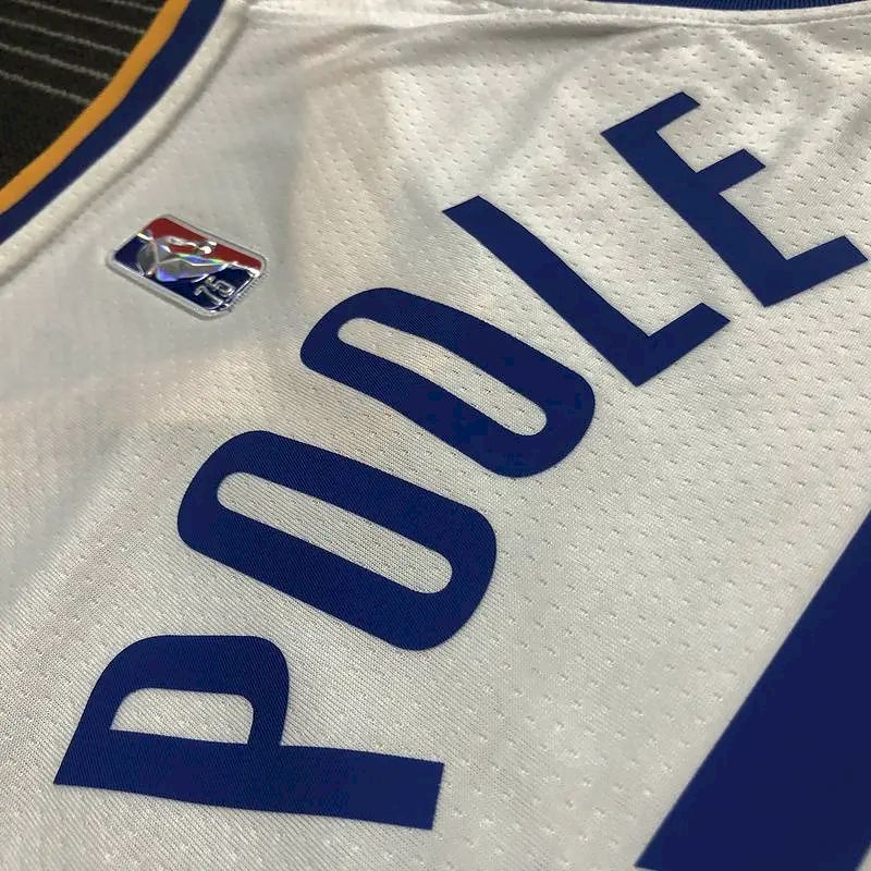 Camisa Jordan Poole Branca Masculina – Edição de 75º Aniversário