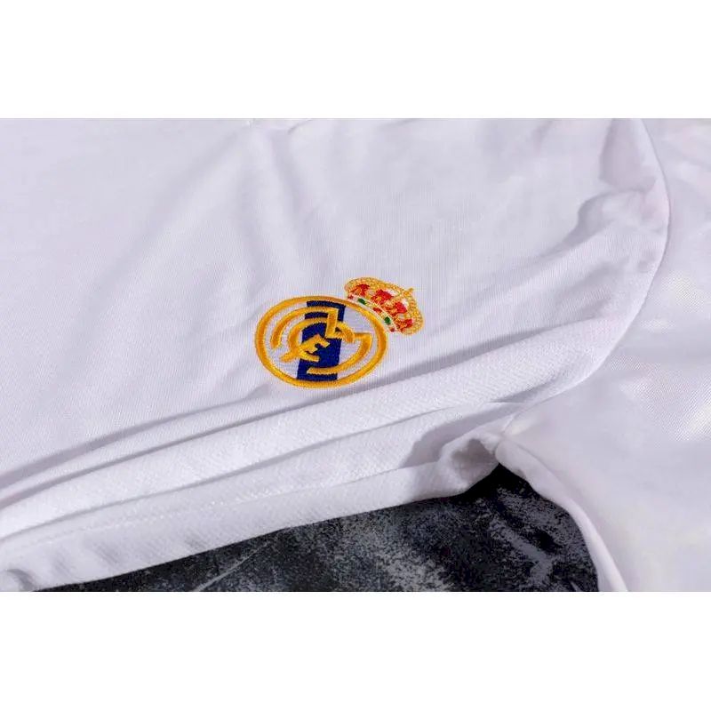 Camisa retrô de mangas compridas do Real Madrid 2001/02 Home