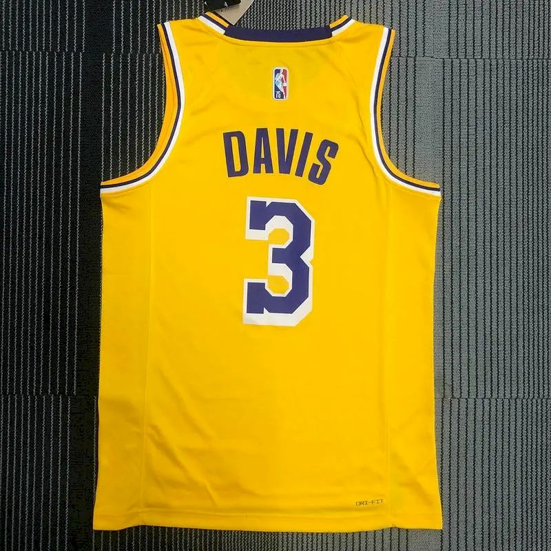 Camisa amarela masculina Anthony Davis – Edição de 75º aniversário