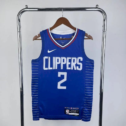 Camisa azul reserva masculina Kawhi Leonard 2023