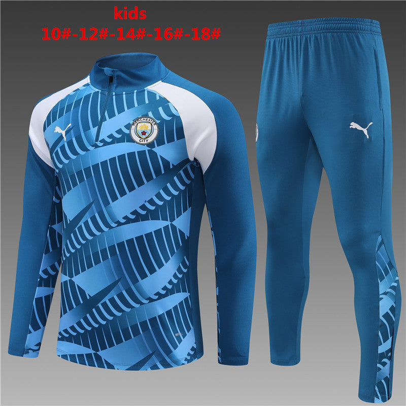 Suéter e calça infantil Manchester City 2023/24 com zíper 14001