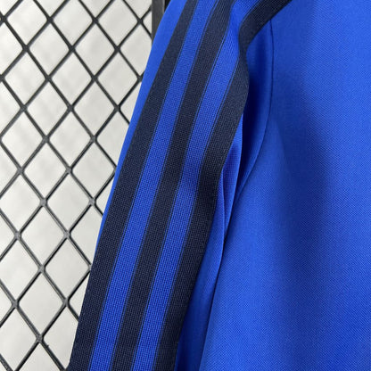 Camisa azul retrô de mangas compridas Manchester United 2024/25 Joint Edition