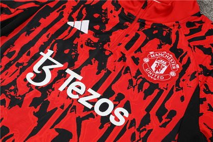 Suéter e calça adulto Manchester United 2023/24 com zíper 14001