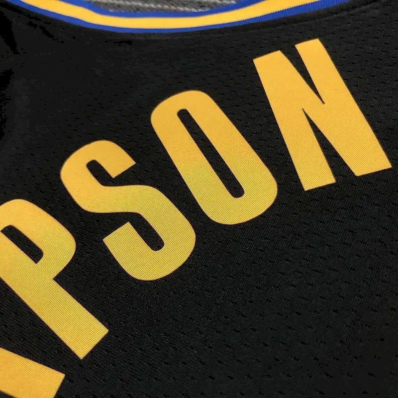 Men’s Klay Thompson Black Team Jersey – 75th Anniversary City Edition