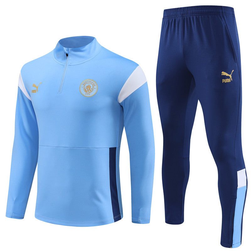 Suéter e calça Manchester City 2023/24 com zíper e meio zíper 14001