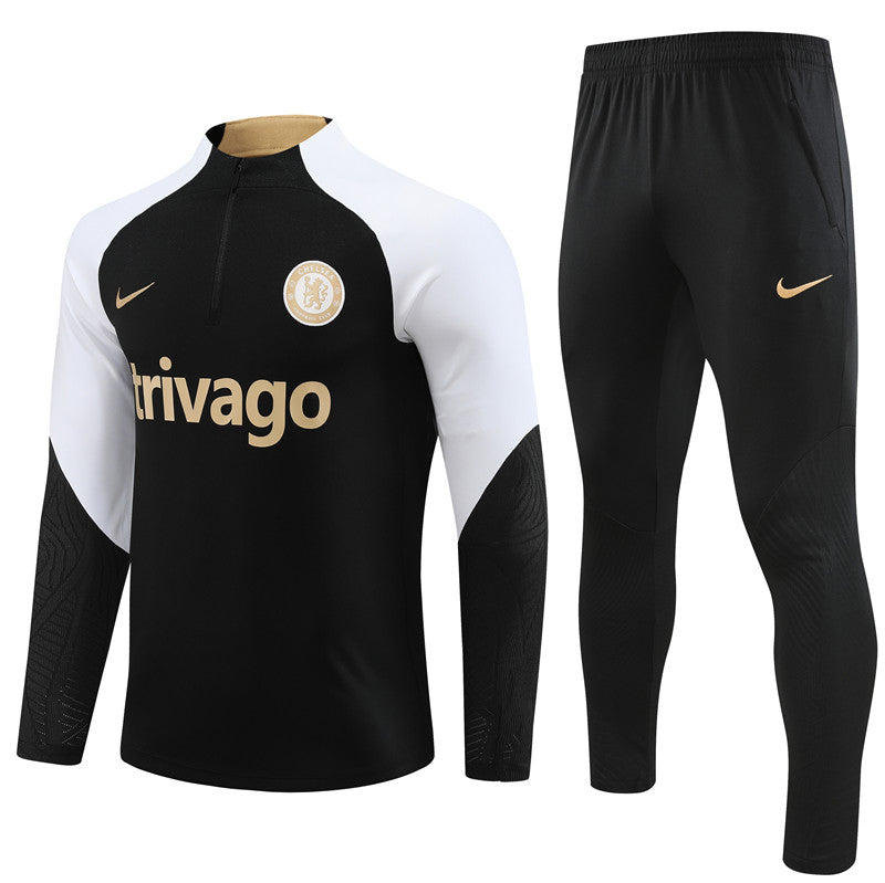 Suéter e calça Chelsea 2024/25 com zíper e meio zíper 14001