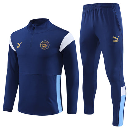 Suéter e calça Manchester City 2023/24 com zíper e meio zíper 14001