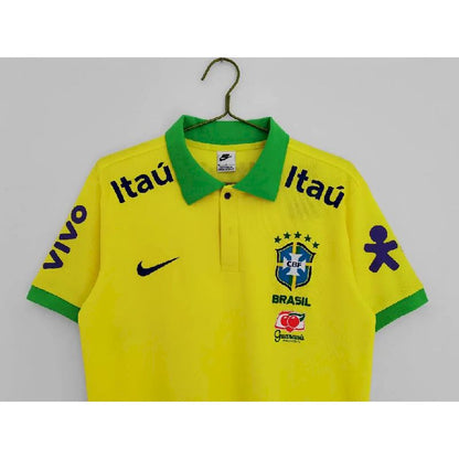 Camisa Polo Amarela Brasil 2022/23 para a Temporada