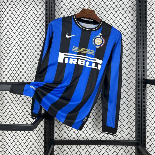 Camisa retrô de mangas compridas Inter de Milão 2009/10