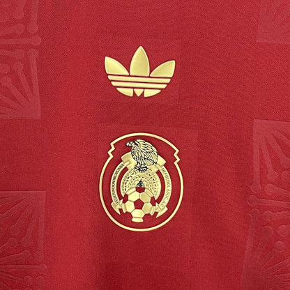 Camisa México 2025/26 Ouro-Vermelha