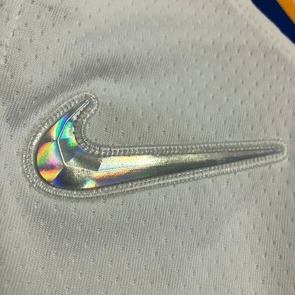 Camisa masculina Klay Thompson branca da equipe – Edição de 75º aniversário