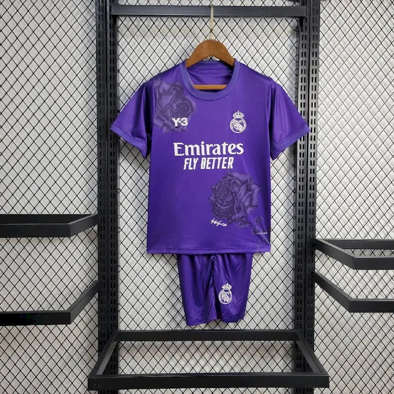 Kit Infantil Edição Especial Real Madrid 2024/25 Y 3 Rosa