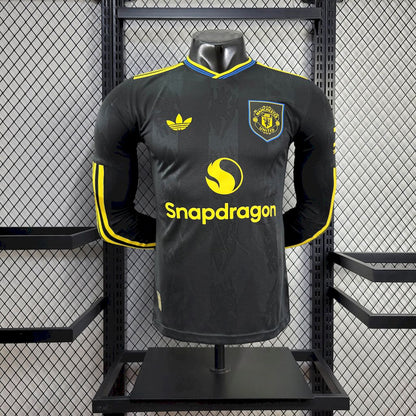 Men's Manchester United 2025/26 Third Long Sleeves Jersey Player Version