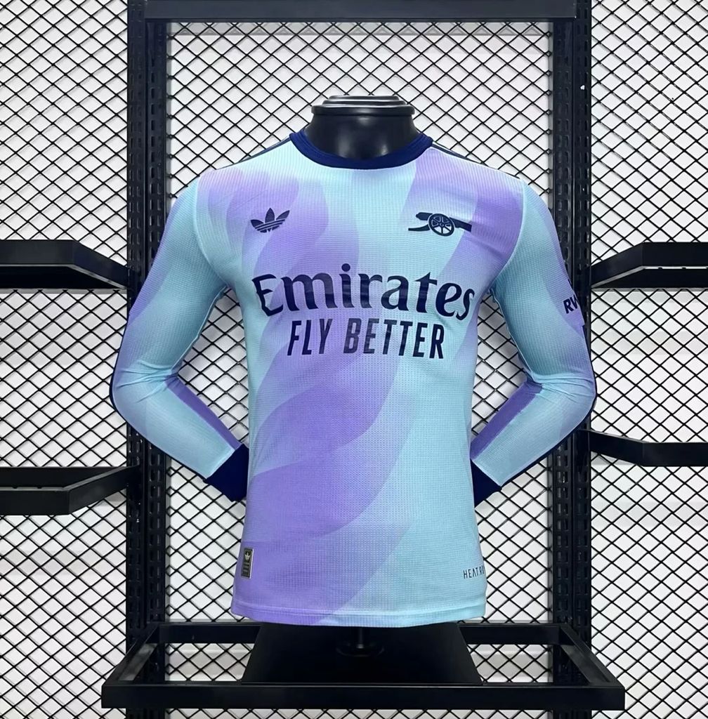 Camisa Arsenal Third 2024/25 de manga comprida, versão jogador