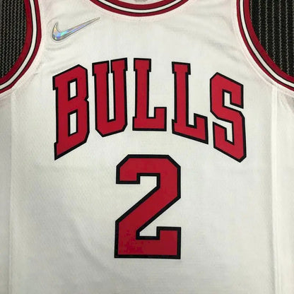 Camisa masculina Lonzo Ball branca da equipe – edição de 75º aniversário