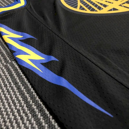 Camisa preta masculina Andrew Wiggins Team – Edição City do 75º aniversário