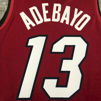 Camisa masculina Bam Adebayo vermelha 2020-21 Swingman versão jogador – Edição Statement