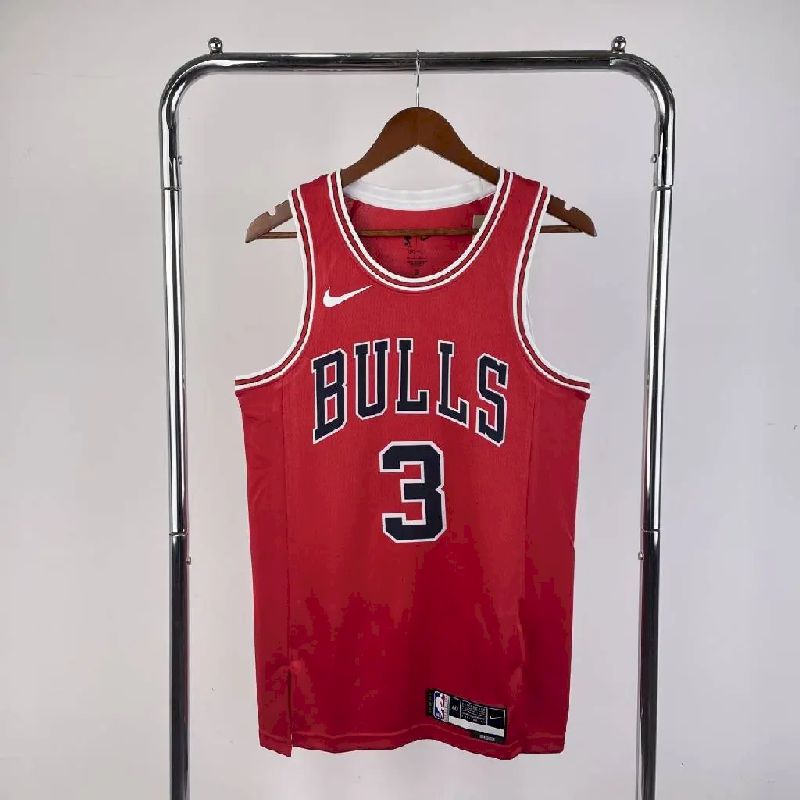 Camisa vermelha masculina do time Dwyane Wade