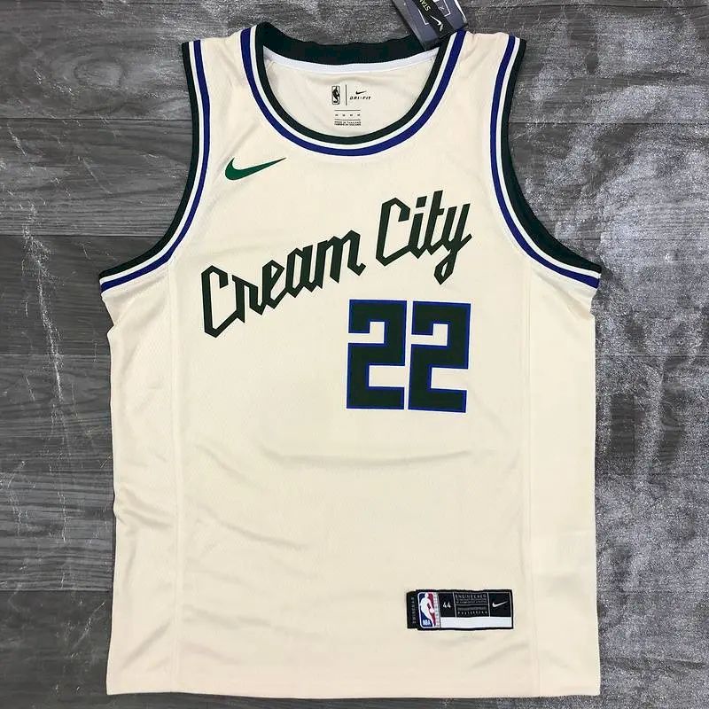 Camisa Swingman Branca Masculina Khris Middleton 2020-21 – Edição City