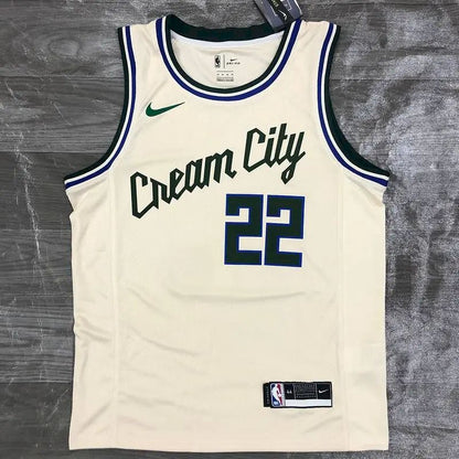 Camisa Swingman Branca Masculina Khris Middleton 2020-21 – Edição City