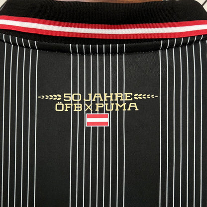 Camisa retrô de mangas compridas Áustria 2024/25 50º