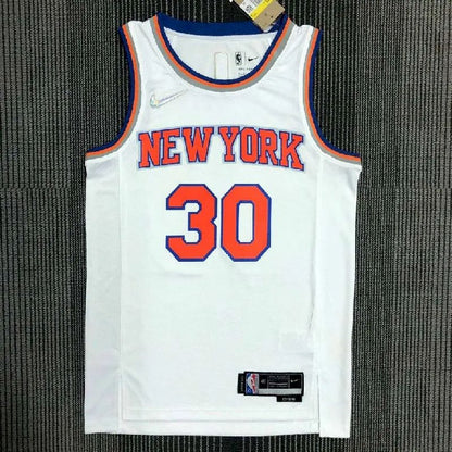 Camisa masculina Julius Randle branca do time – Edição de 75º aniversário