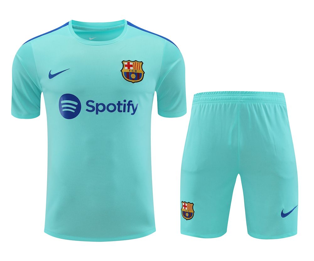 Camisa de treino adulto Barcelona 2023/24 + short 418