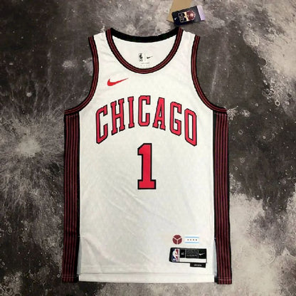 Camisa Derrick Rose Branca Masculina - Edição Cidade