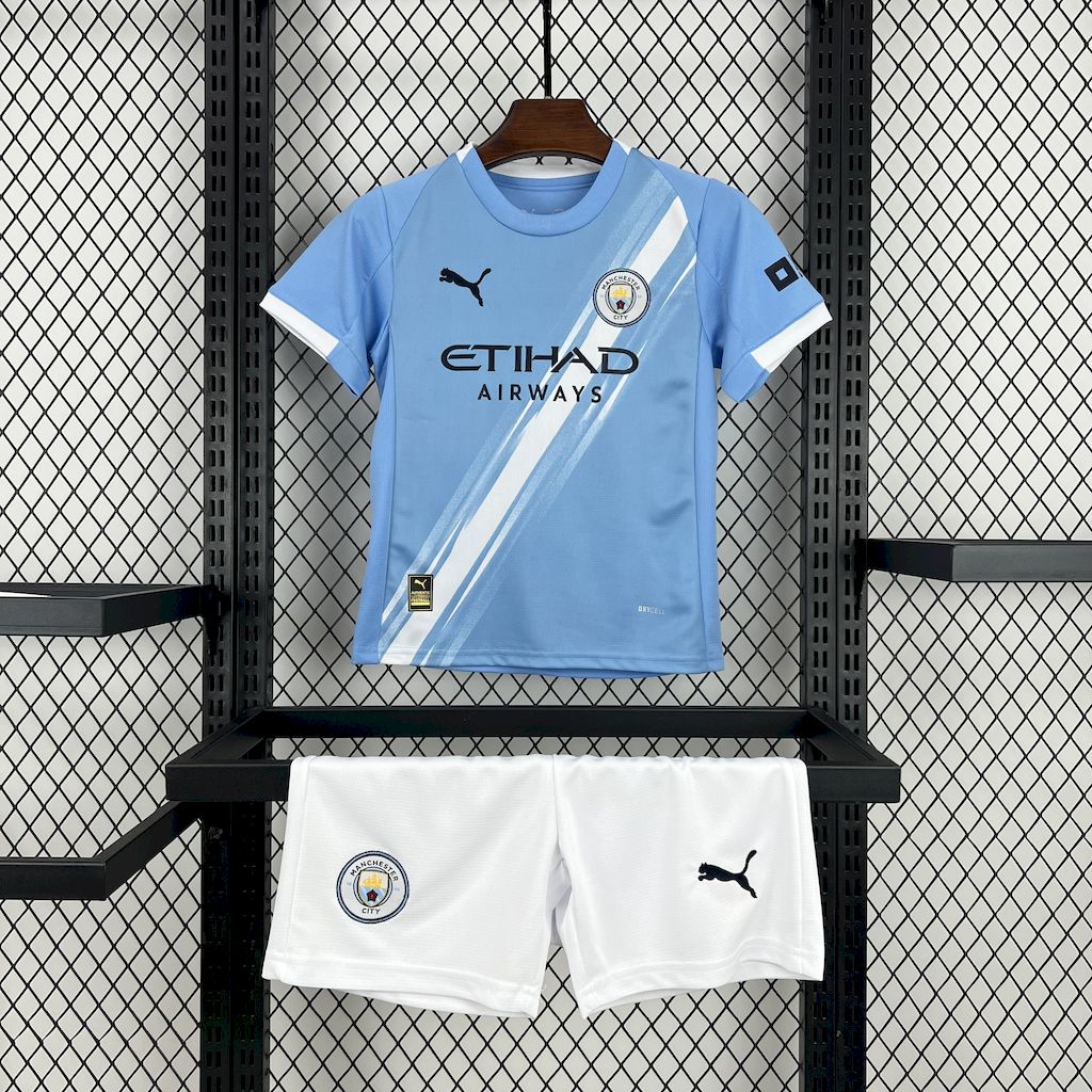 Kids Manchester City 2025/26 Home Kit