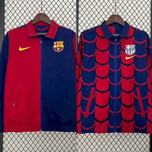 Corta-vento dupla face Barcelona 2024-25