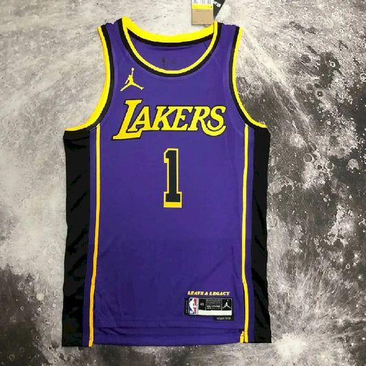 Camisa masculina D'Angelo Russell roxa – Edição Statement