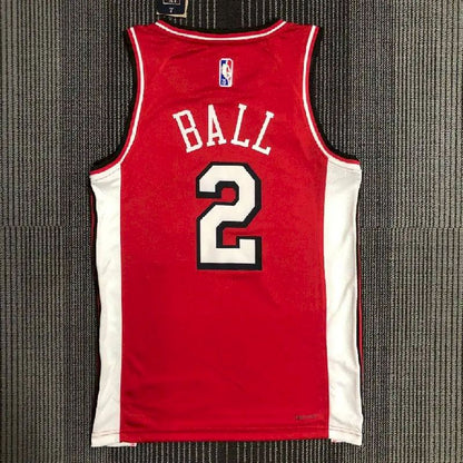 Camisa vermelha masculina Lonzo Ball Team – Edição City