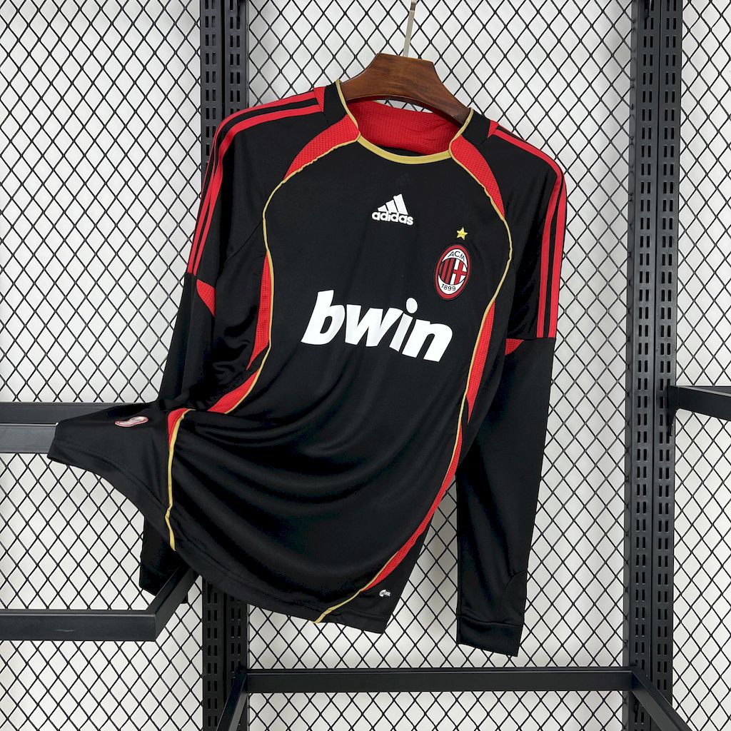 Camisa retrô de mangas compridas do AC Milan 2006/07 Third