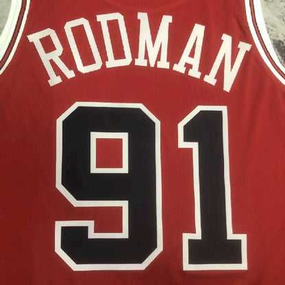 Camisa vermelha masculina Dennis Rodman Team