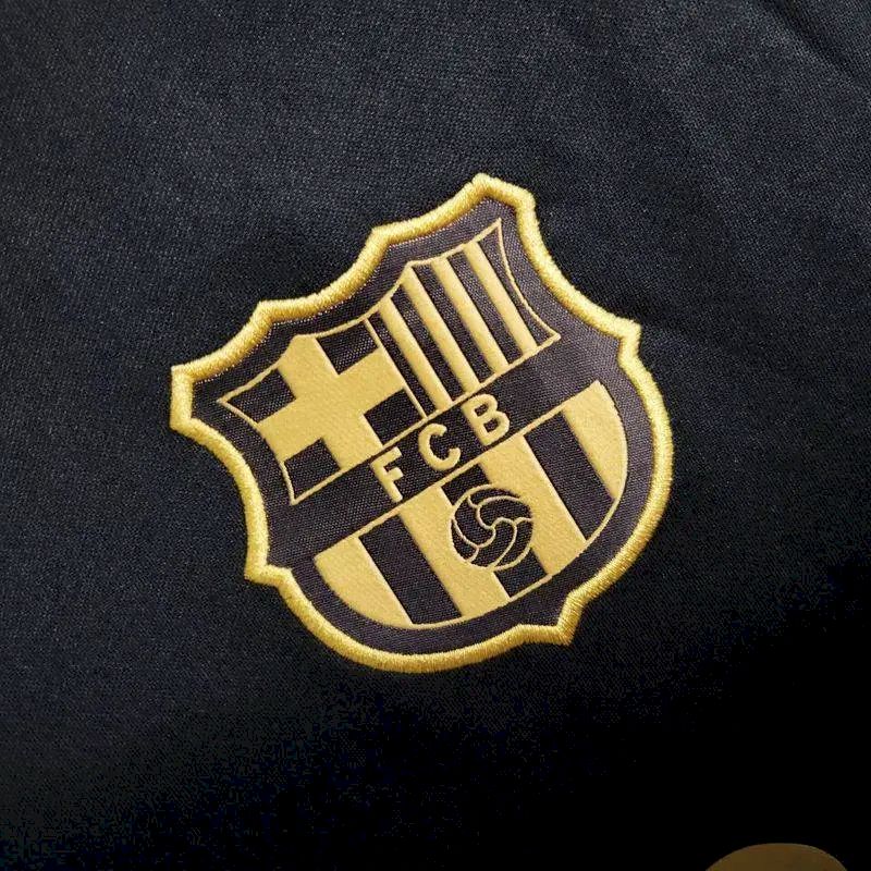Camisa retrô de mangas compridas reserva do Barcelona 2020/21