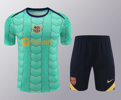 Camisa de treino adulto Barcelona 2023/24 + short 418