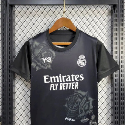 Kit Infantil Real Madrid 2024/25 Y 3 Rosa Edição Especial 2