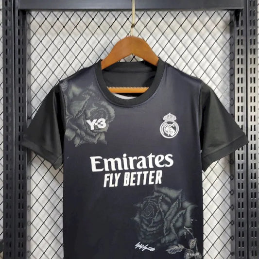 Kit Infantil Real Madrid 2024/25 Y 3 Rosa Edição Especial 2