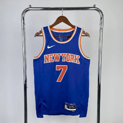 Camisa azul reserva masculina Carmelo Anthony