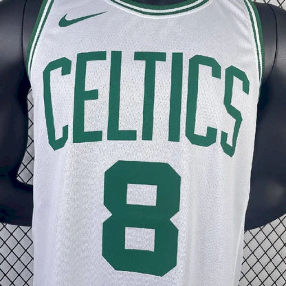 Camisa branca masculina Kristaps Porzingis Team