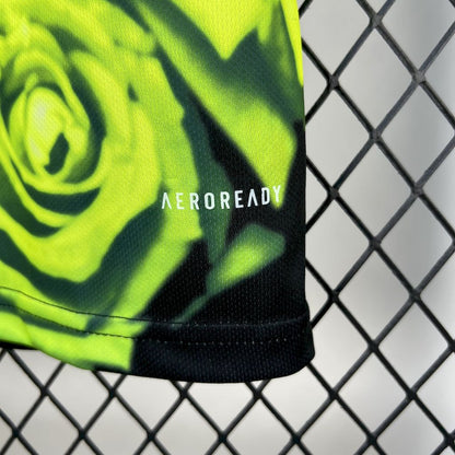 Real Madrid 2025/26 Green Rose Bamboo Leaf Green Jersey