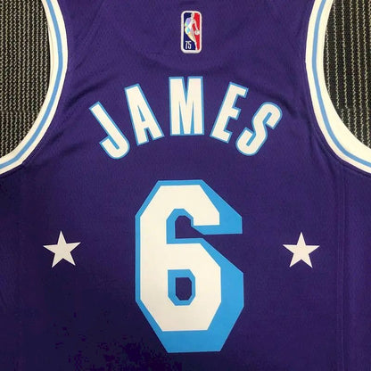 Men’s LeBron James Purple Team Jersey – 75th Anniversary City Edition