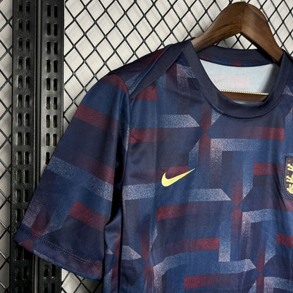 Camisa de treino pré-jogo da Inglaterra para a Eurocopa 2024/25