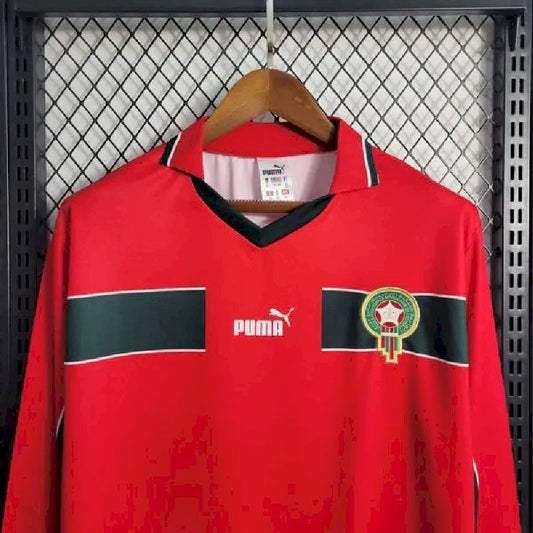 Camisa retrô de manga comprida Marrocos 1998 Third