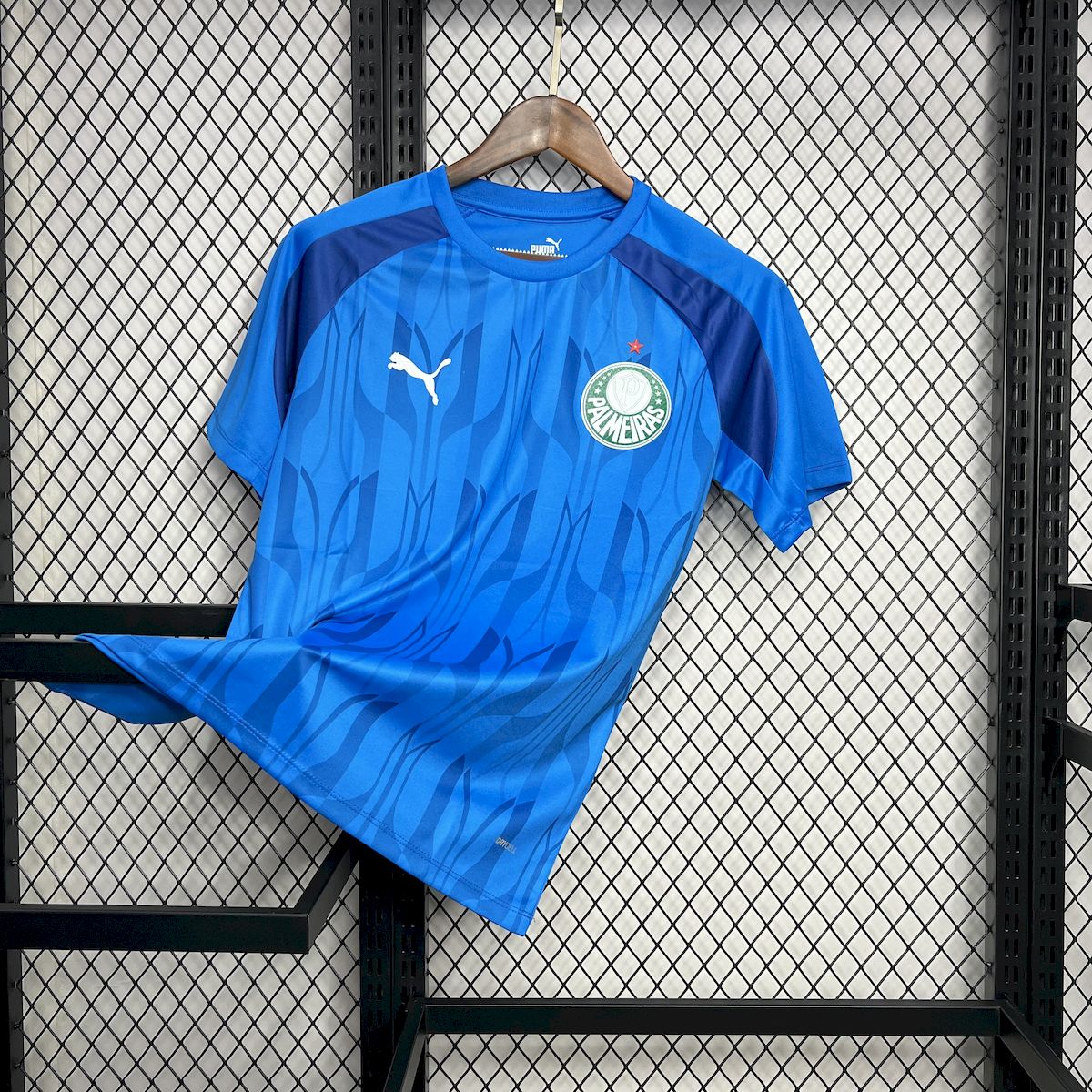 Men's Palmeiras 2024/25 Blue Pre-Match Jersey