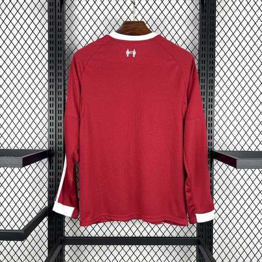Men's Liverpool 2025/26 Home Long Sleeves Jersey
