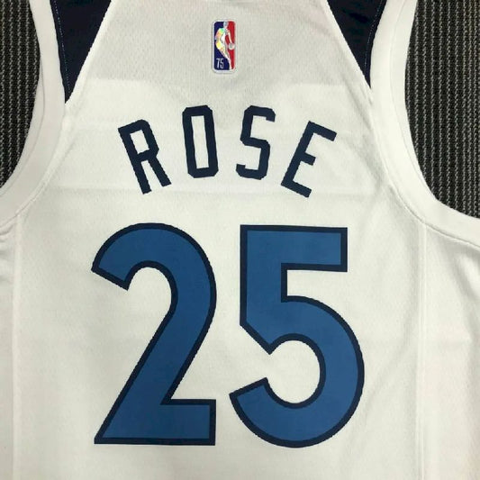 Camisa Derrick Rose Branca Masculina – Edição de 75º Aniversário