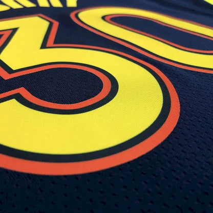 Camisa Swingman Stephen Curry 2020-21 Azul Marinho Masculina – Edição Cidade