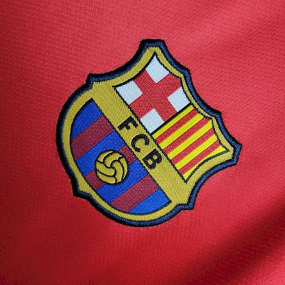 Camisa e shorts retrô infantil do Barcelona 2008/09