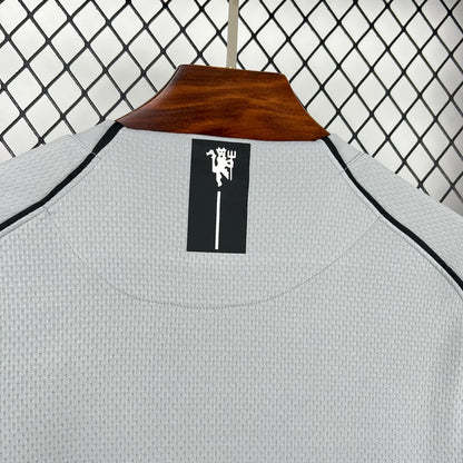 Manchester United 2007/08 Grey Goalkeeper Long Sleeves Retro Jersey